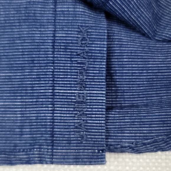 Janie and Jack Blue Chambray Micro Stripes Button-Up Shirt 6-12 Months - Picture 4 of 14